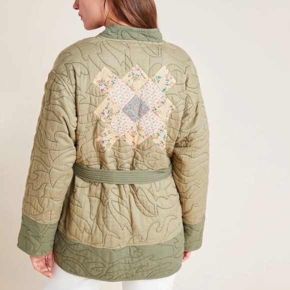 ANTHROPOLOGIE - Quilted Patchwork Kimono - Picture 4 of 10